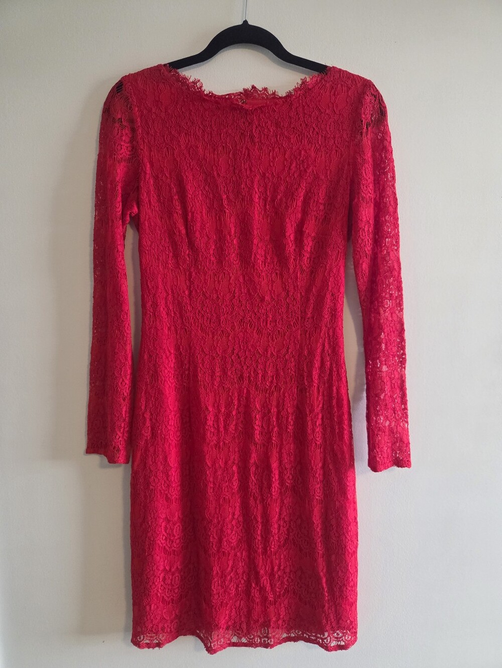 JS Collections Dresses Red Lace Cocktail Dress Size 8
